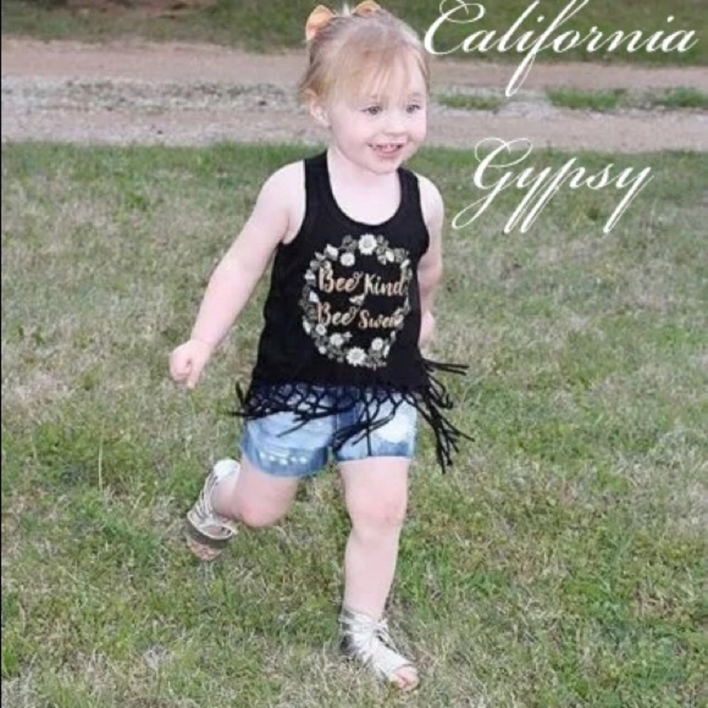 Baby boho hippie festival fringe top - Picture 6 of 7